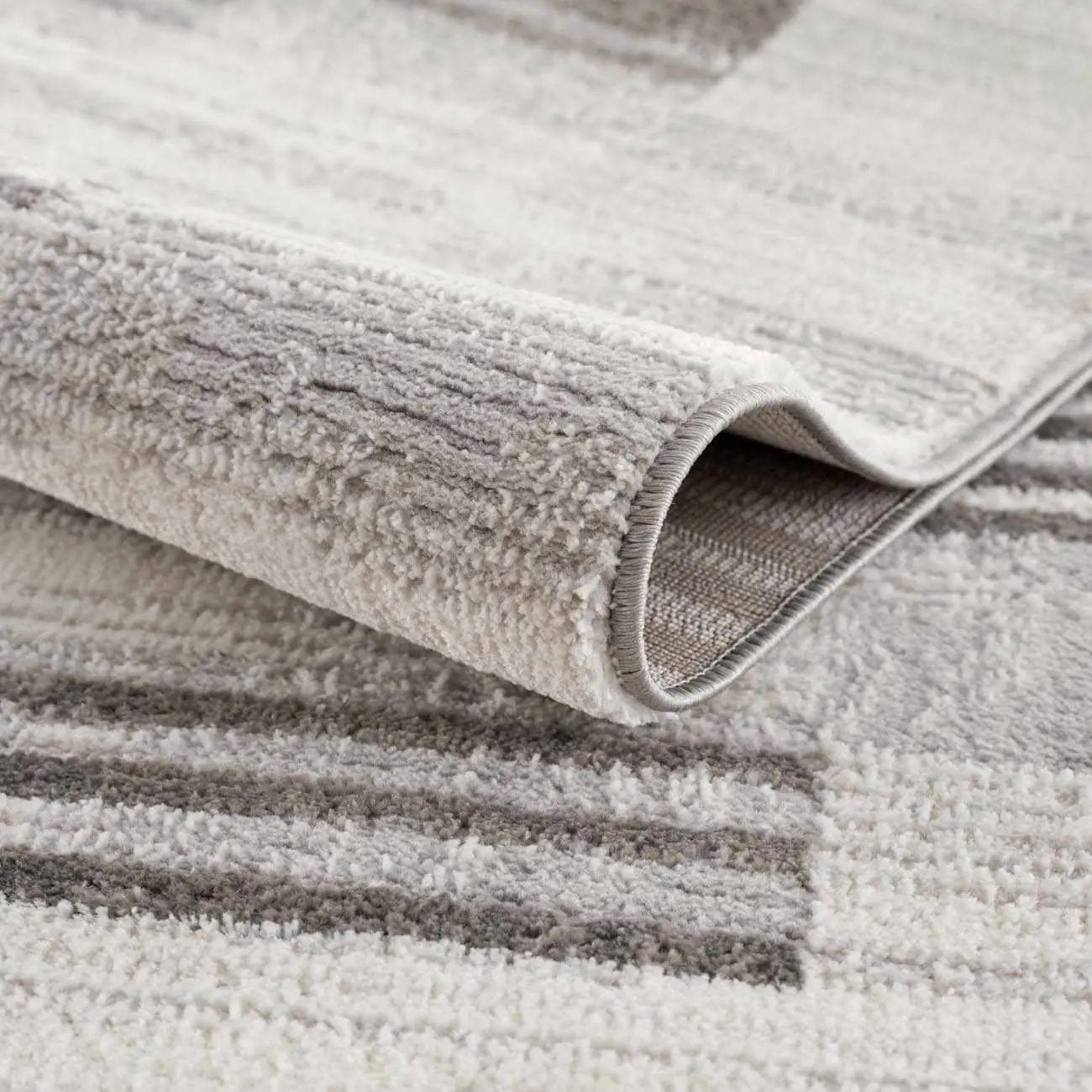 Bronka Broken-Striped Area Rug - Clearance by Boutique Rugs