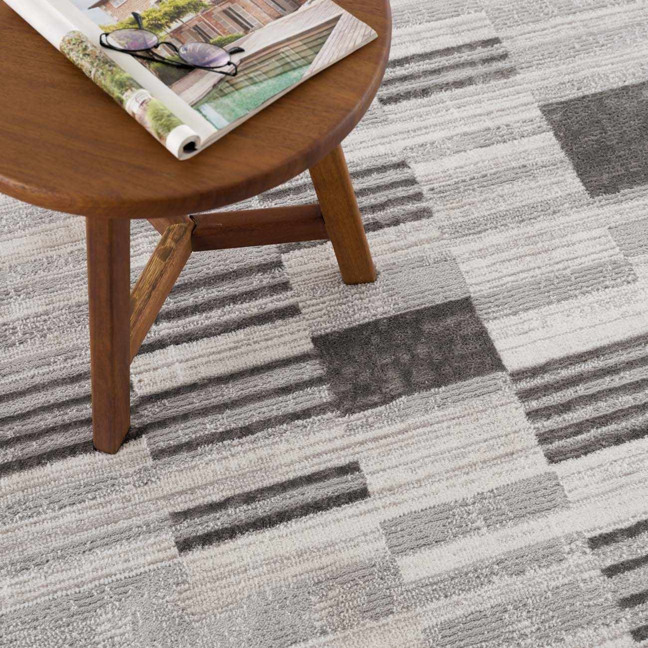 Bronka Broken-Striped Area Rug - Clearance by Boutique Rugs