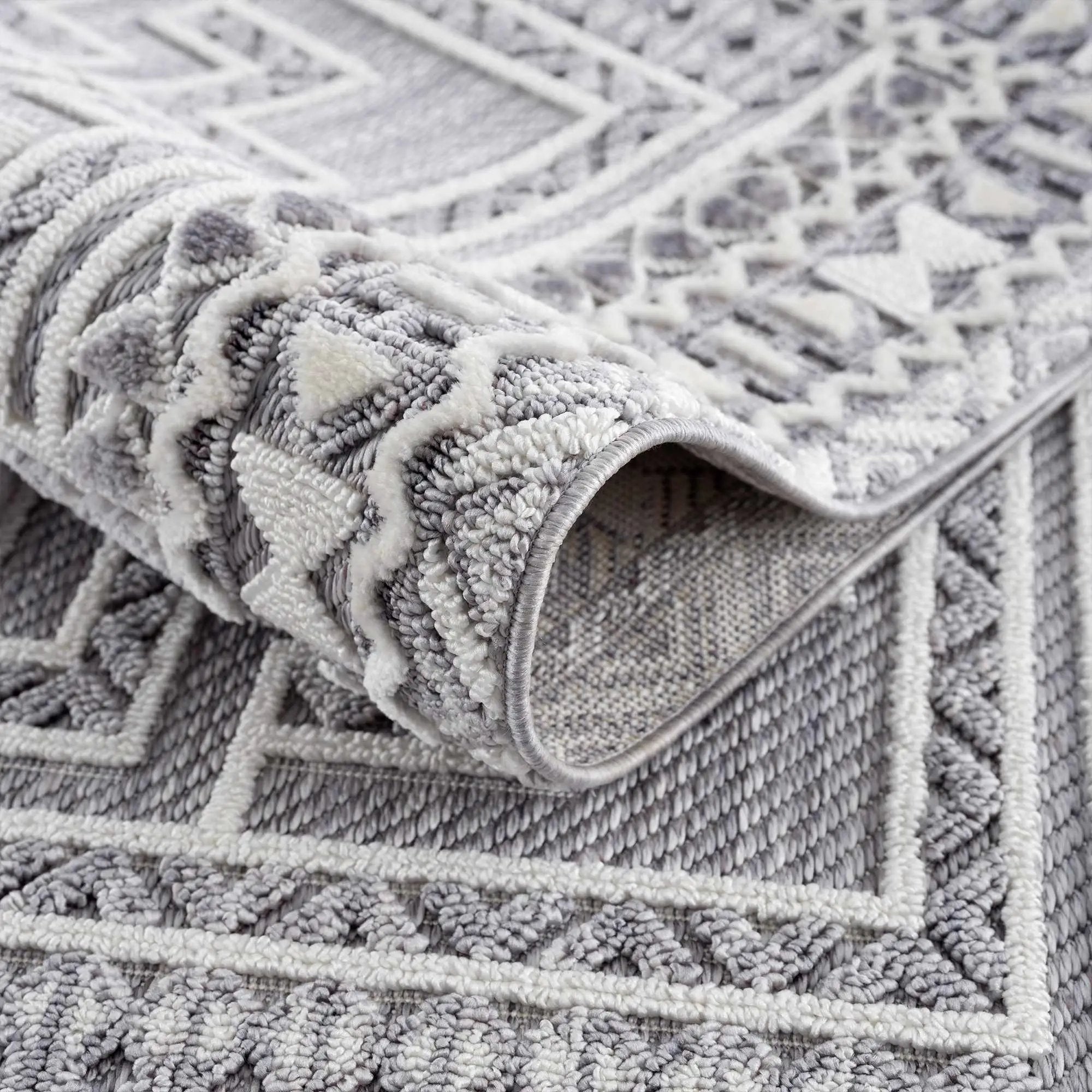 Alya Charcoal Textured Area Rug by Hauteloom