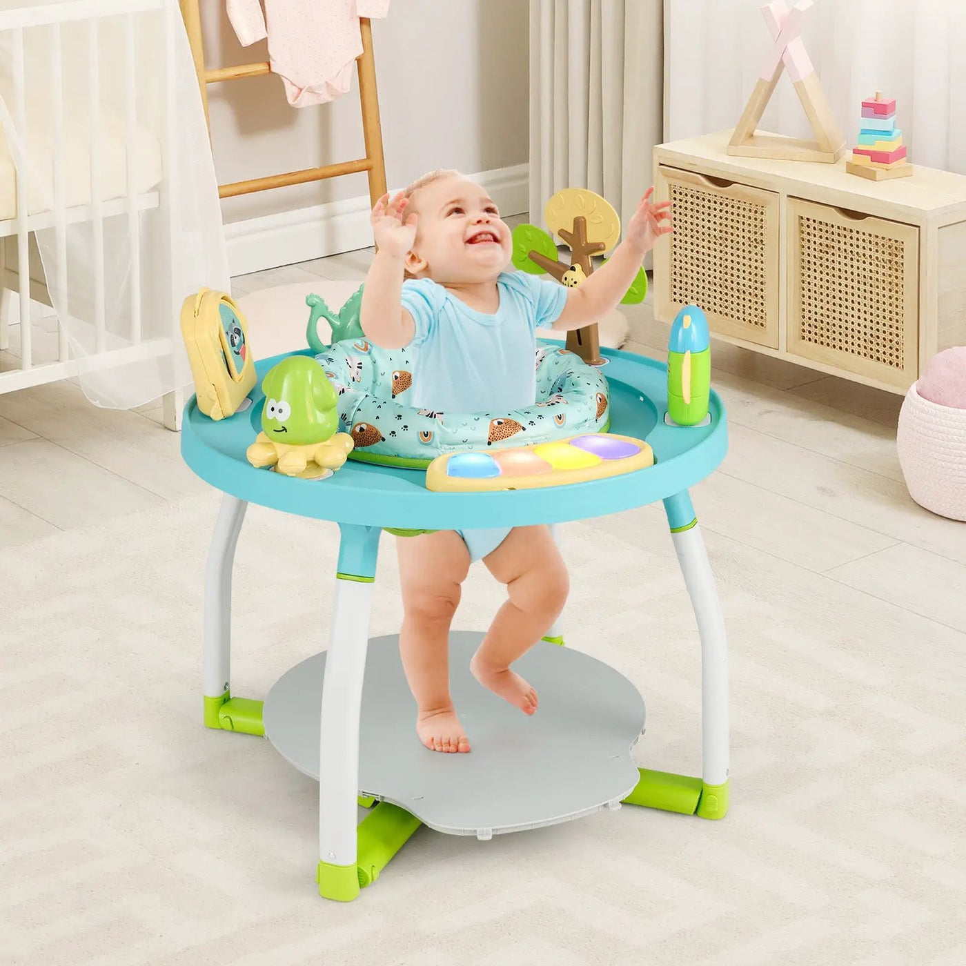 5-in-1 Baby Activity Center Interactive Bounce Seat with Removable Toys by DirectDeals
