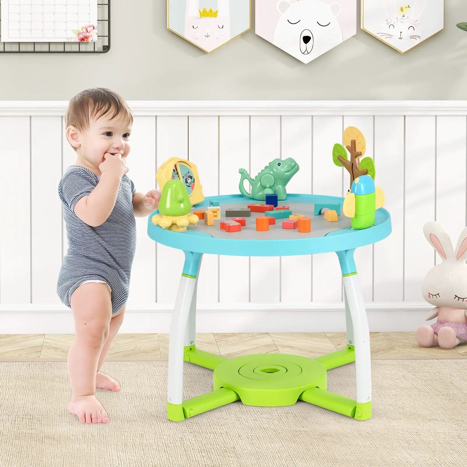 5-in-1 Baby Activity Center Interactive Bounce Seat with Removable Toys by DirectDeals