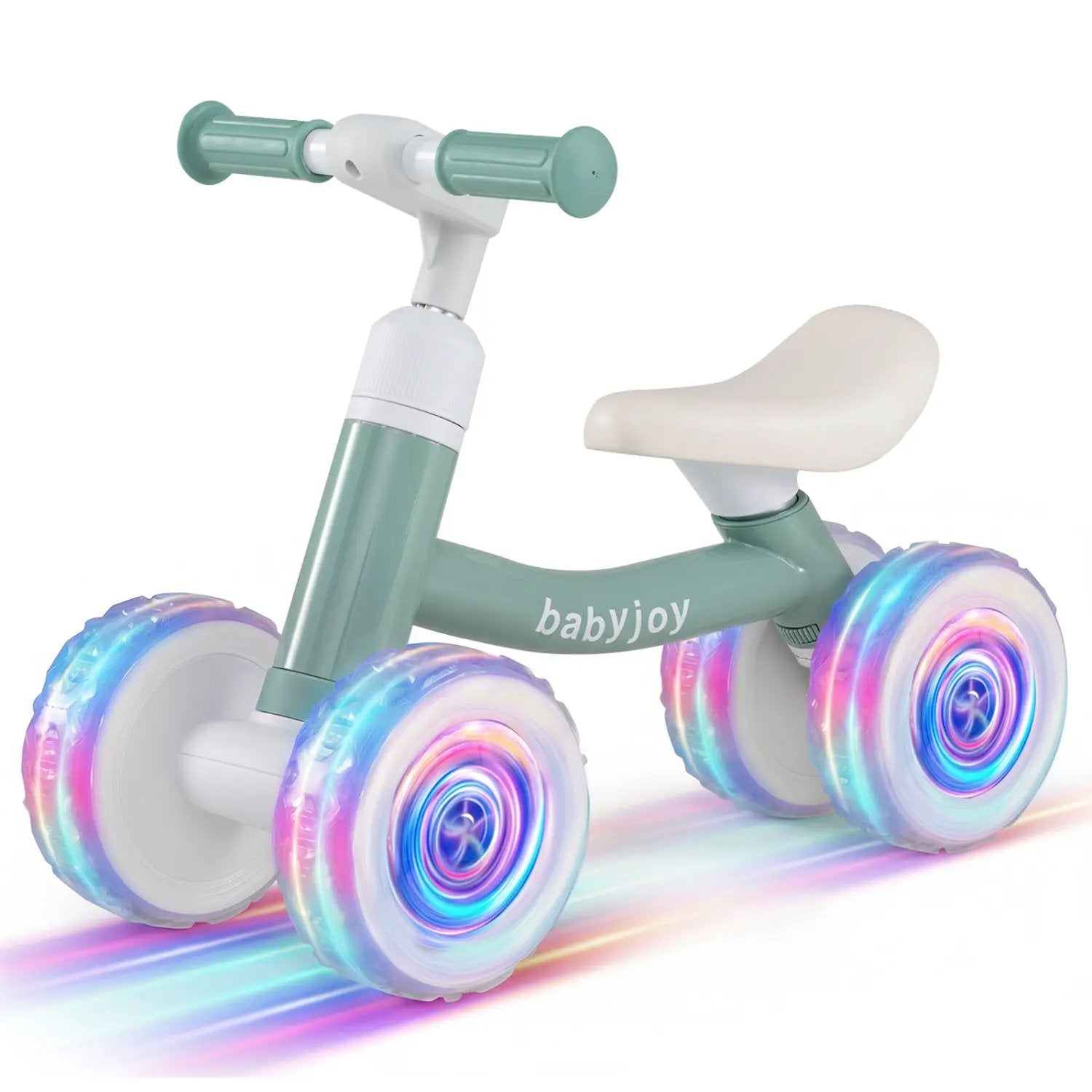 Baby Balance Bike with Adjustable Handlebar and Seat with Lighting Wheels by DirectDeals