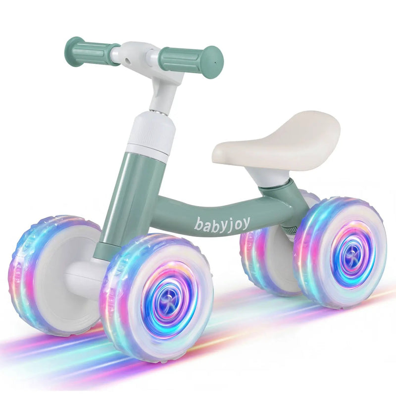 Baby Balance Bike with Adjustable Handlebar and Seat with Lighting Wheels by DirectDeals