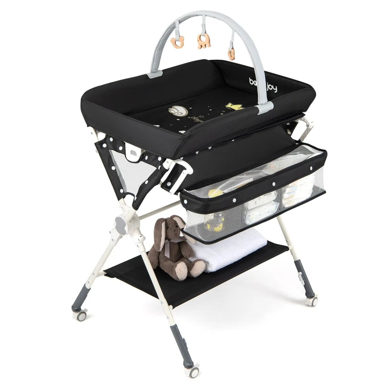 Baby Changing Table Foldable Diaper Changing Station with Storage Bag and Shelf by DirectDeals