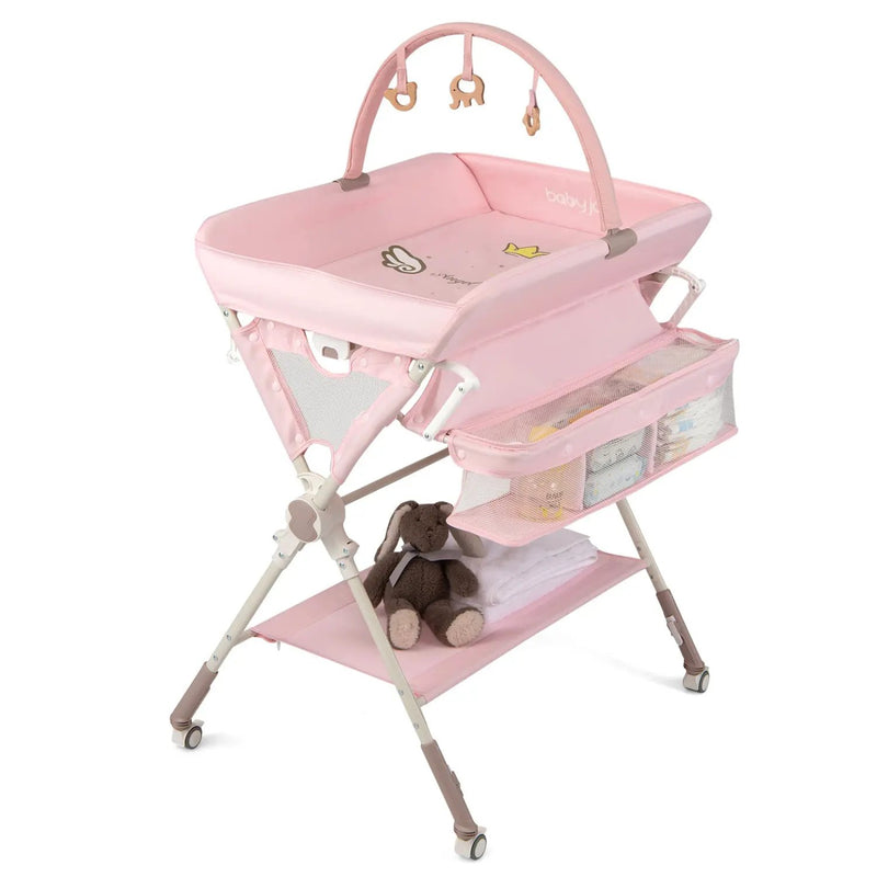 Baby Changing Table Foldable Diaper Changing Station with Storage Bag and Shelf by DirectDeals