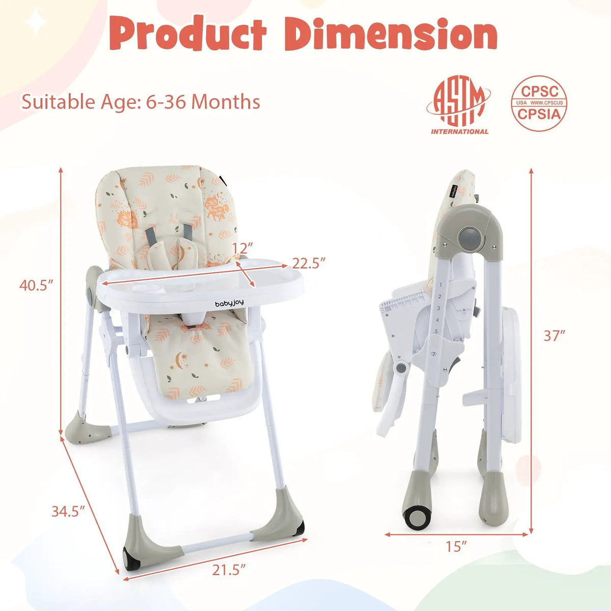 3-In-1 Convertible Baby High Chair by DirectDeals