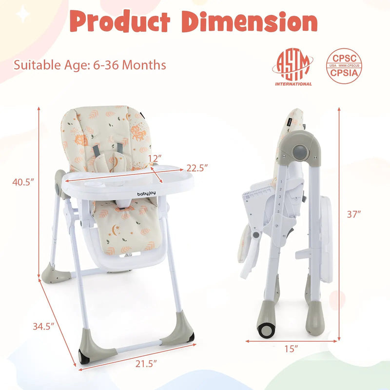 3-In-1 Convertible Baby High Chair by DirectDeals