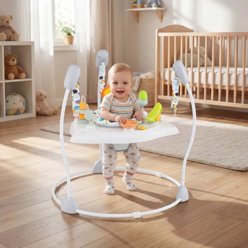 Baby Jump and Play Activity Center with Rotatable Seat and Interactive Toys by DirectDeals