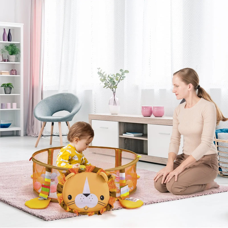 4-in-1 Baby Play Gym with Soft Padding Mat and Arch Design by DirectDeals
