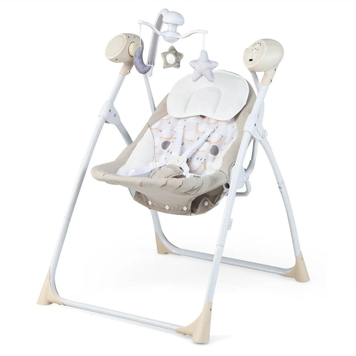 Electric Foldable Baby Rocking Chair with Adjustable Backrest by DirectDeals