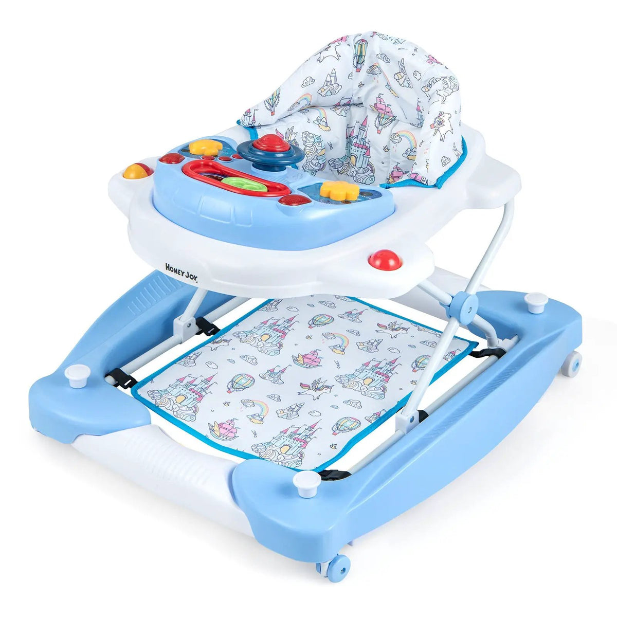 6 in 1 Foldable Baby Walker with Adjustable Height by DirectDeals