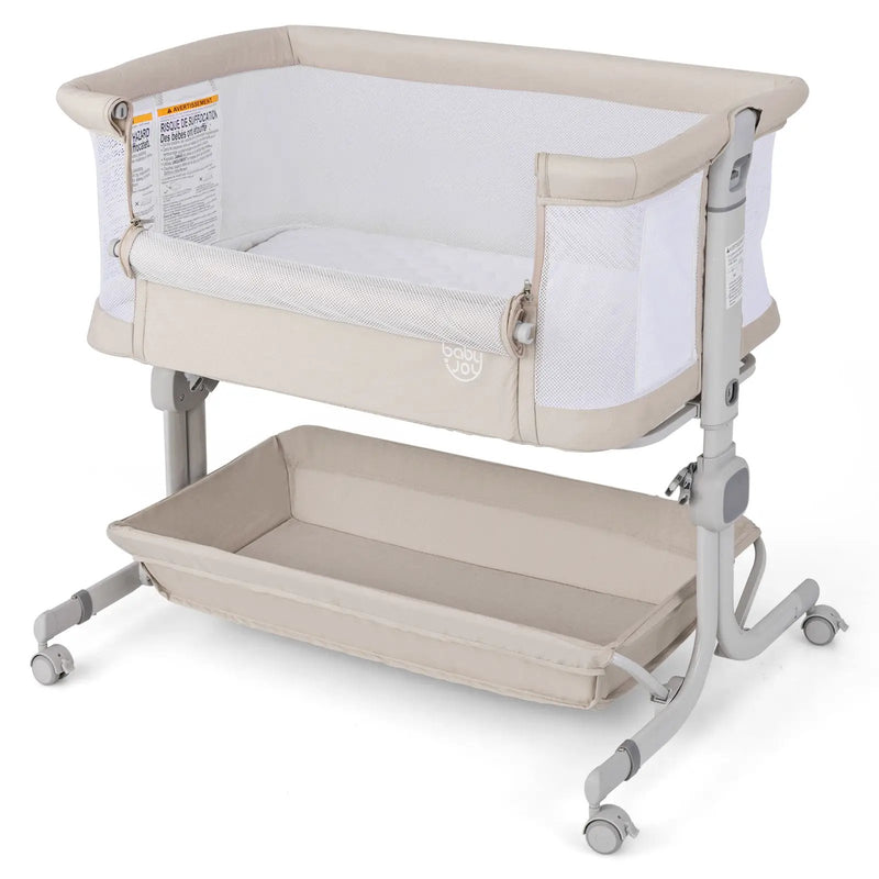 Bedside Sleeper Bassinet with 6-Level Adjustable Height by DirectDeals