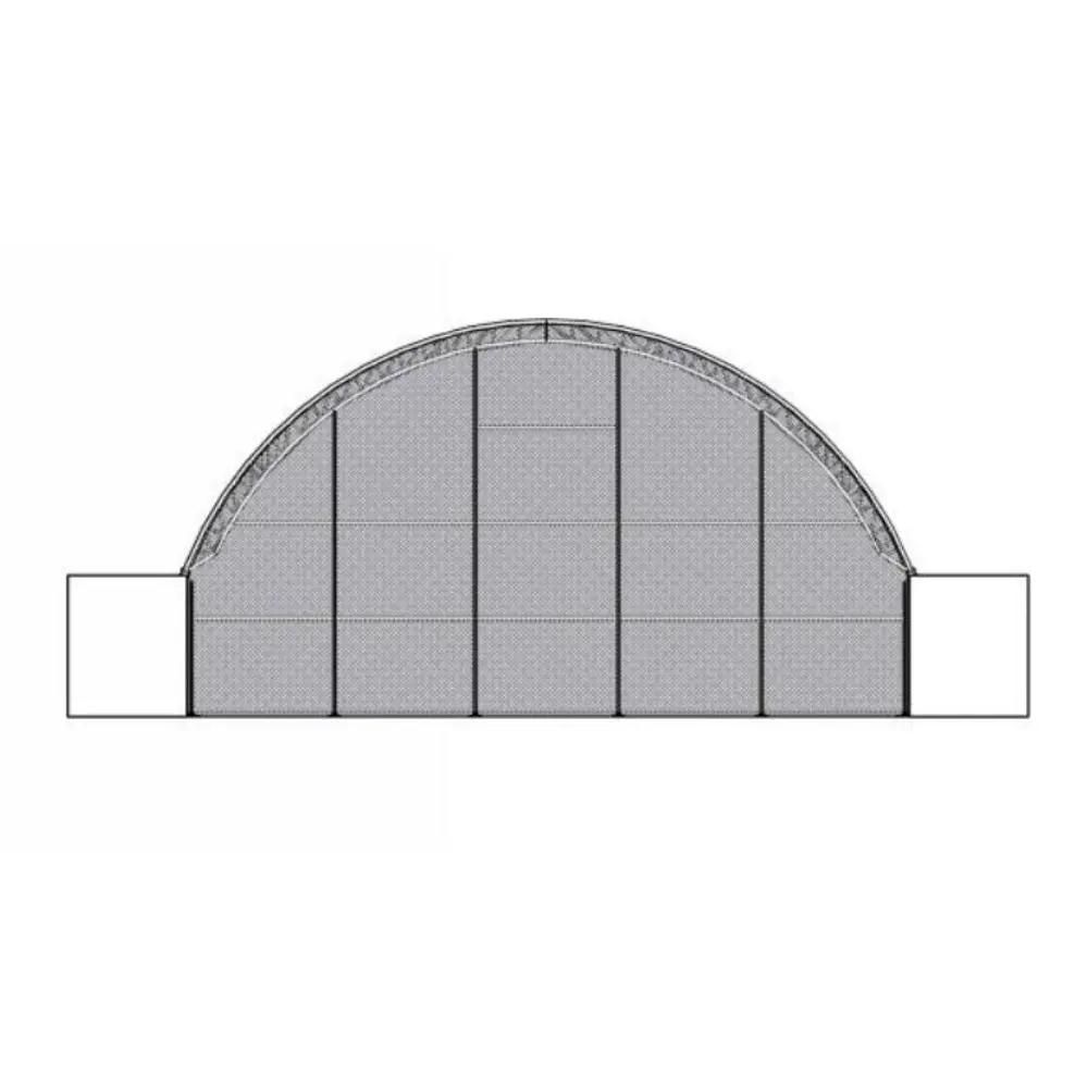 Back Wall for 50'x40'x17' Double Truss Container Shelter by Chery Industrial