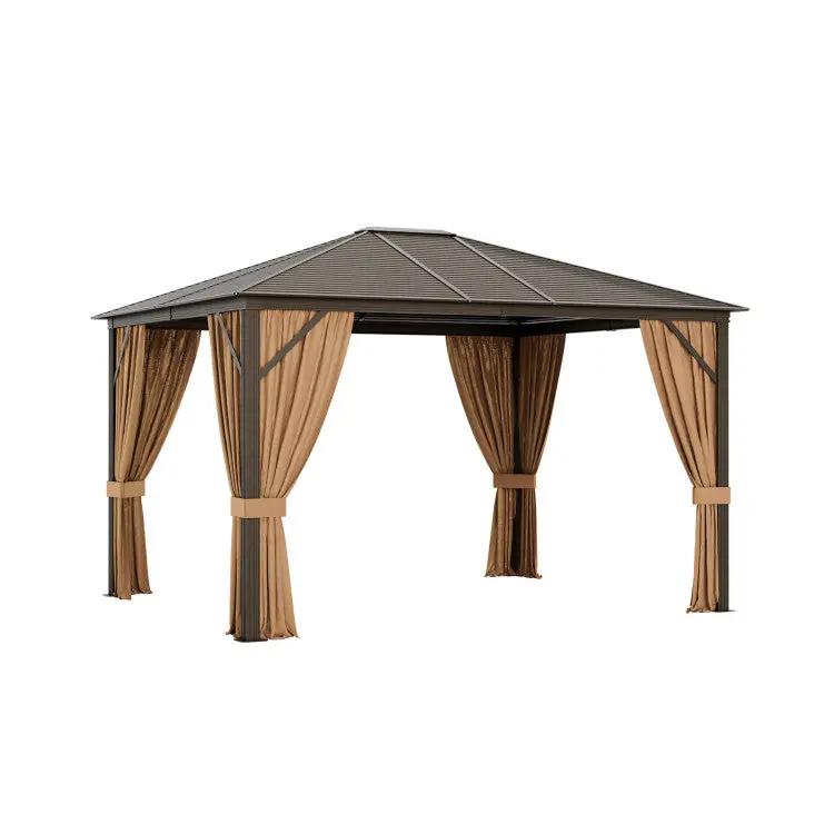 Backyard Retreat Pro Set: All-Weather Gazebo and Dining Combo for Ultimate Outdoor Living by DirectDeals