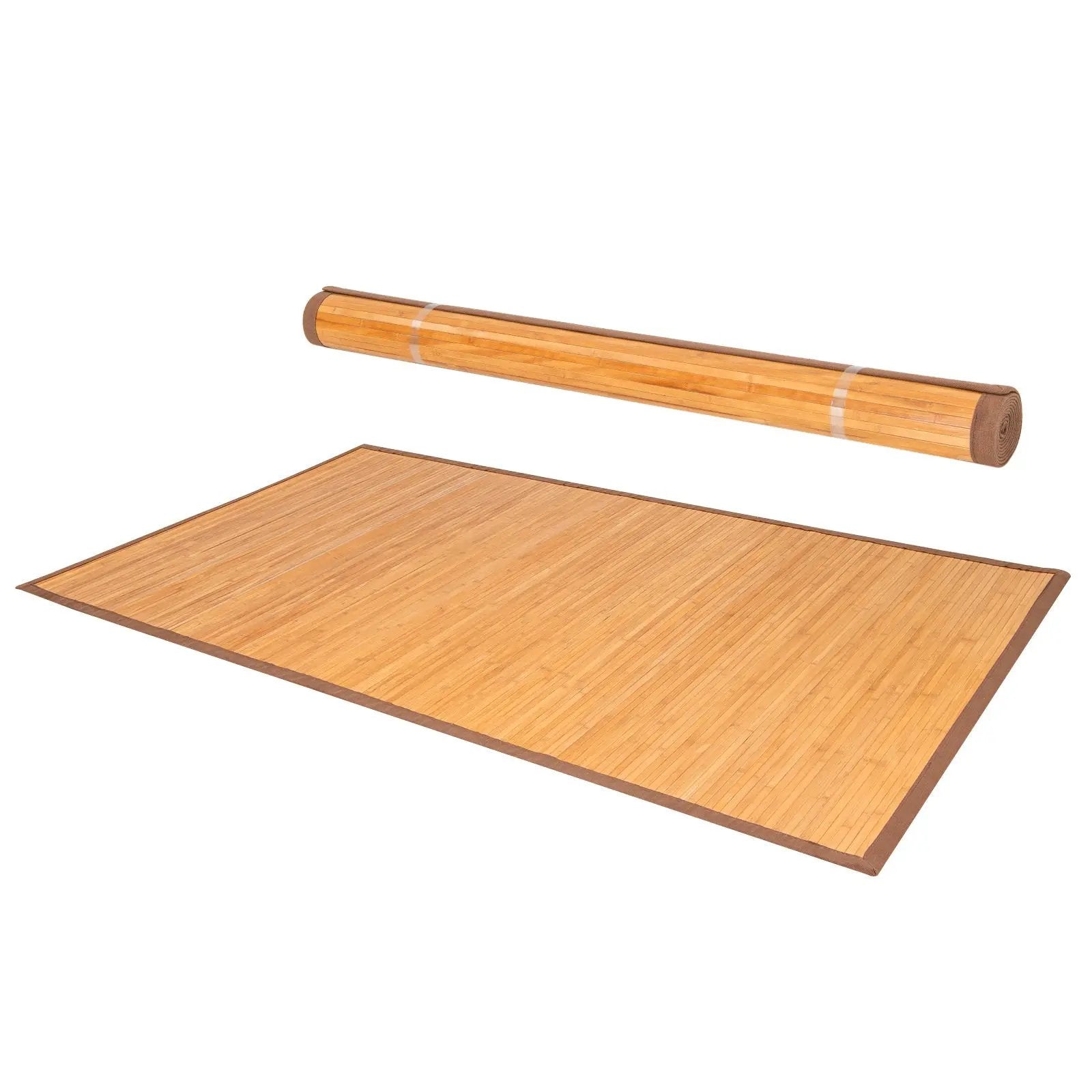 5 x 8 Feet Bamboo Floor Mat with Anti-Slip Backing for Living Room Bedroom by DirectDeals