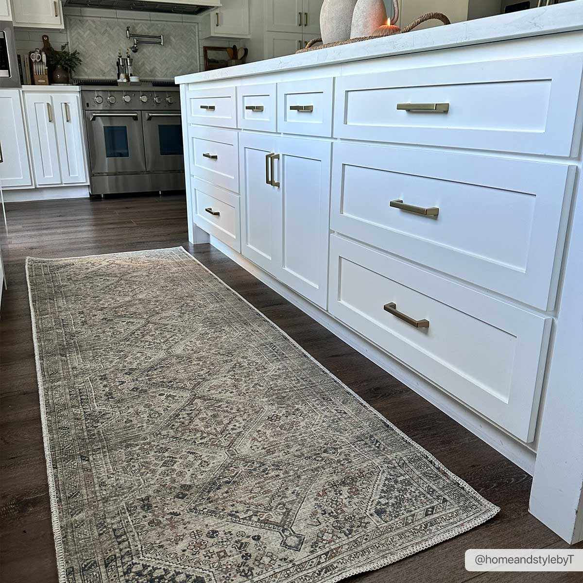 Barny Beige Flat Pile Washable Rug by Boutique Rugs