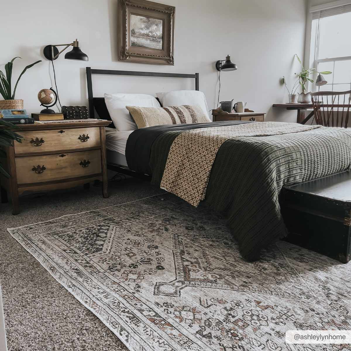 Barny Beige Flat Pile Washable Rug by Boutique Rugs
