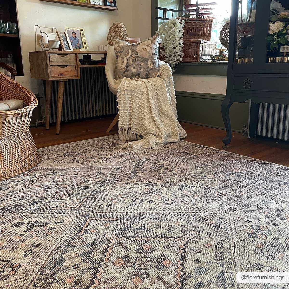 Barny Tan Washable Area Rug by Boutique Rugs