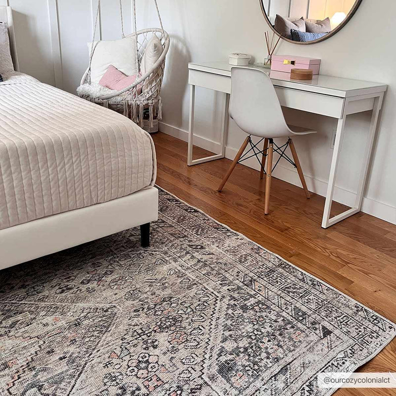 Barny Tan Washable Area Rug by Boutique Rugs