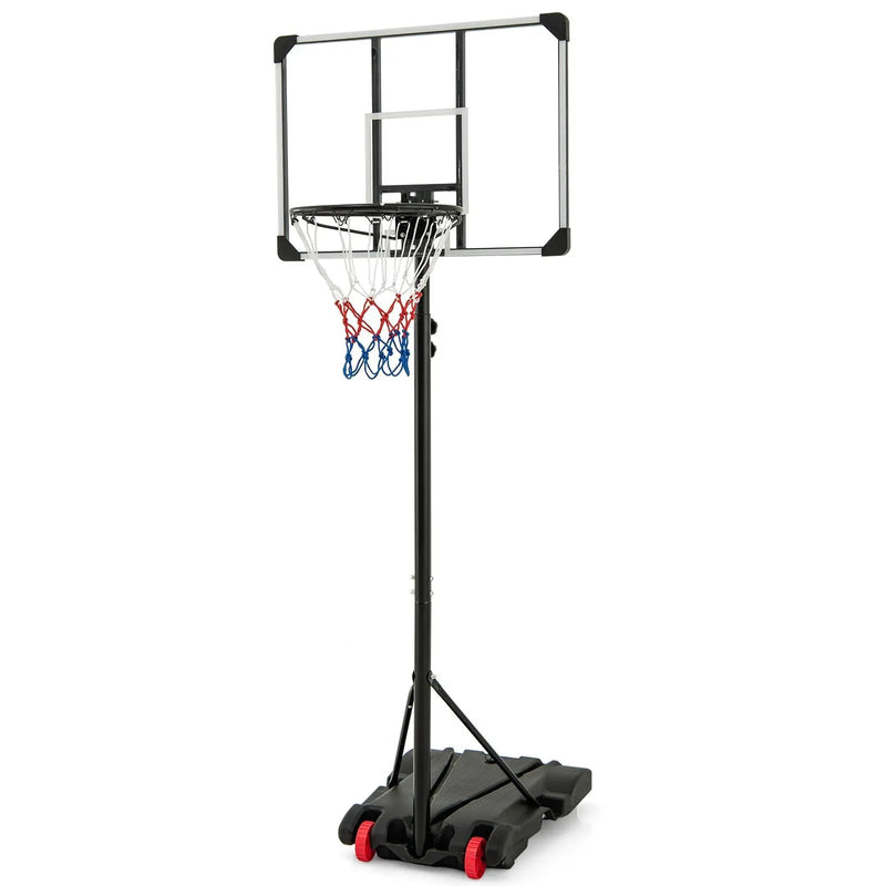 5.8-6.8 FT Basketball Hoop Height Adjustable Basketball System with Wheels and Fillable Base by DirectDeals