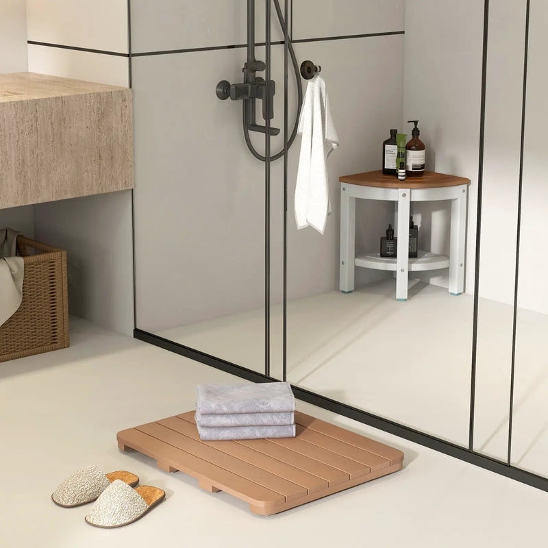 Waterproof HIPS Bath Spa Shower Mat with Non Slip Foot Pads by DirectDeals