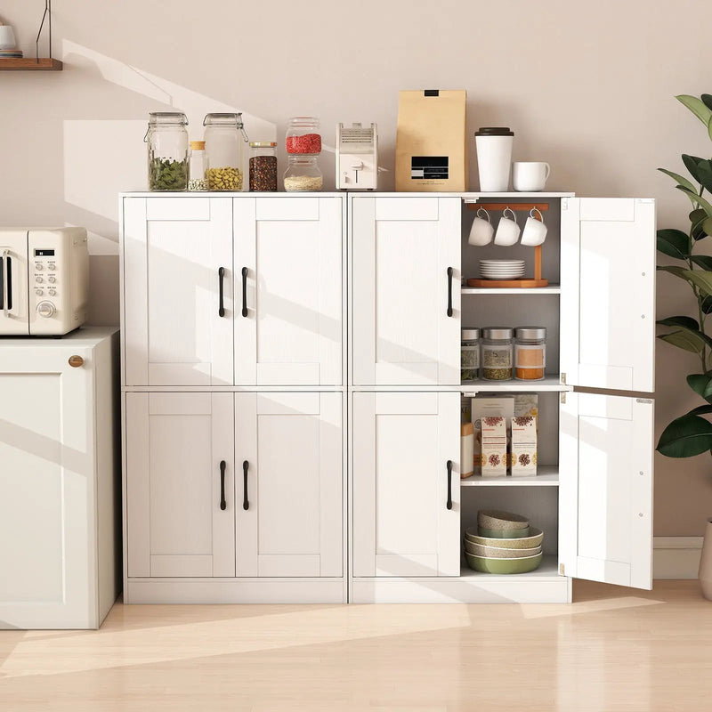 Bathroom Cabinet 43.5 inch Storage Cabinet with Doors and Adjustable Shelves by DirectDeals