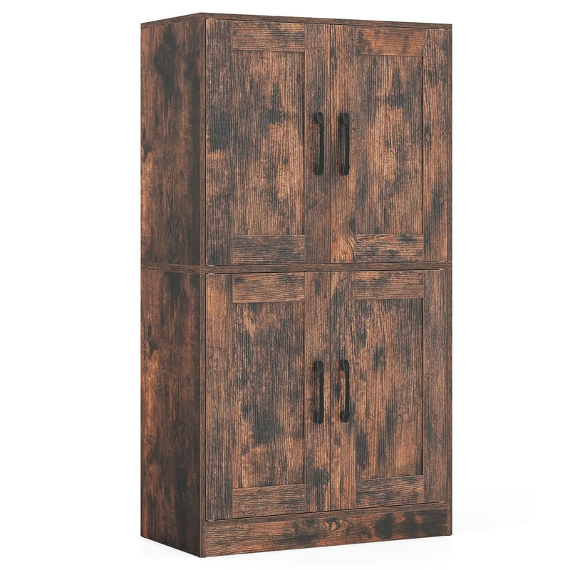 Bathroom Cabinet 43.5 inch Storage Cabinet with Doors and Adjustable Shelves by DirectDeals