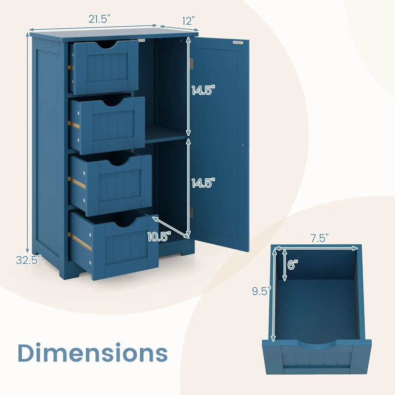 Bathroom Cabinets - Prussian Blue Collection by DirectDeals