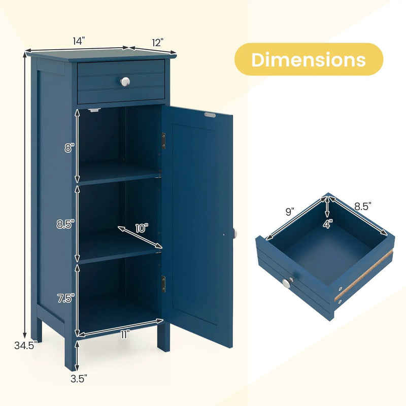 Bathroom Cabinets - Prussian Blue Collection by DirectDeals