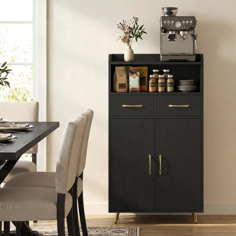 Freestanding Bathroom Storage Cabinet with 2 Drawers & Doors by DirectDeals