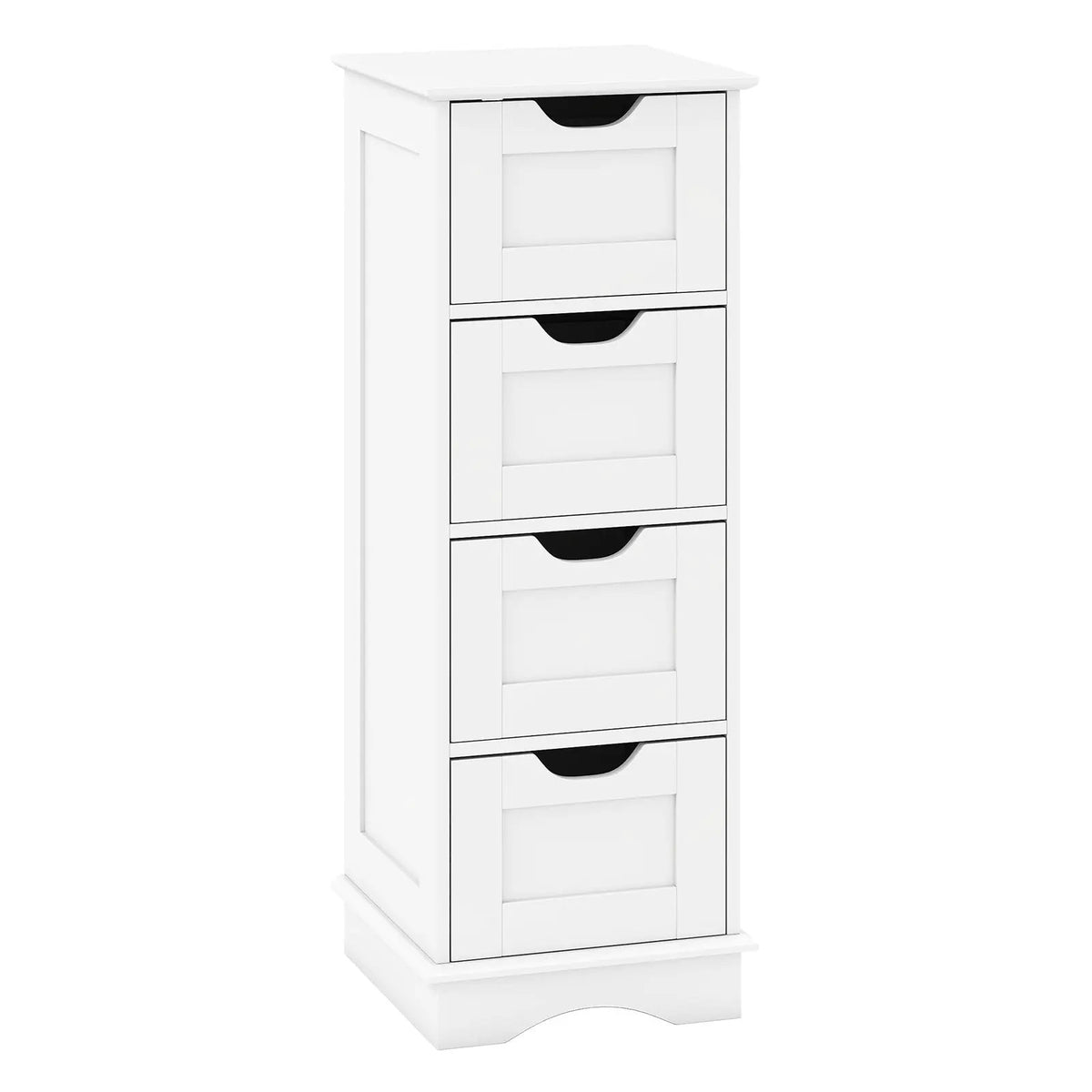 Bathroom Storage Cabinet with Cutout Handles and 4 Drawers by DirectDeals