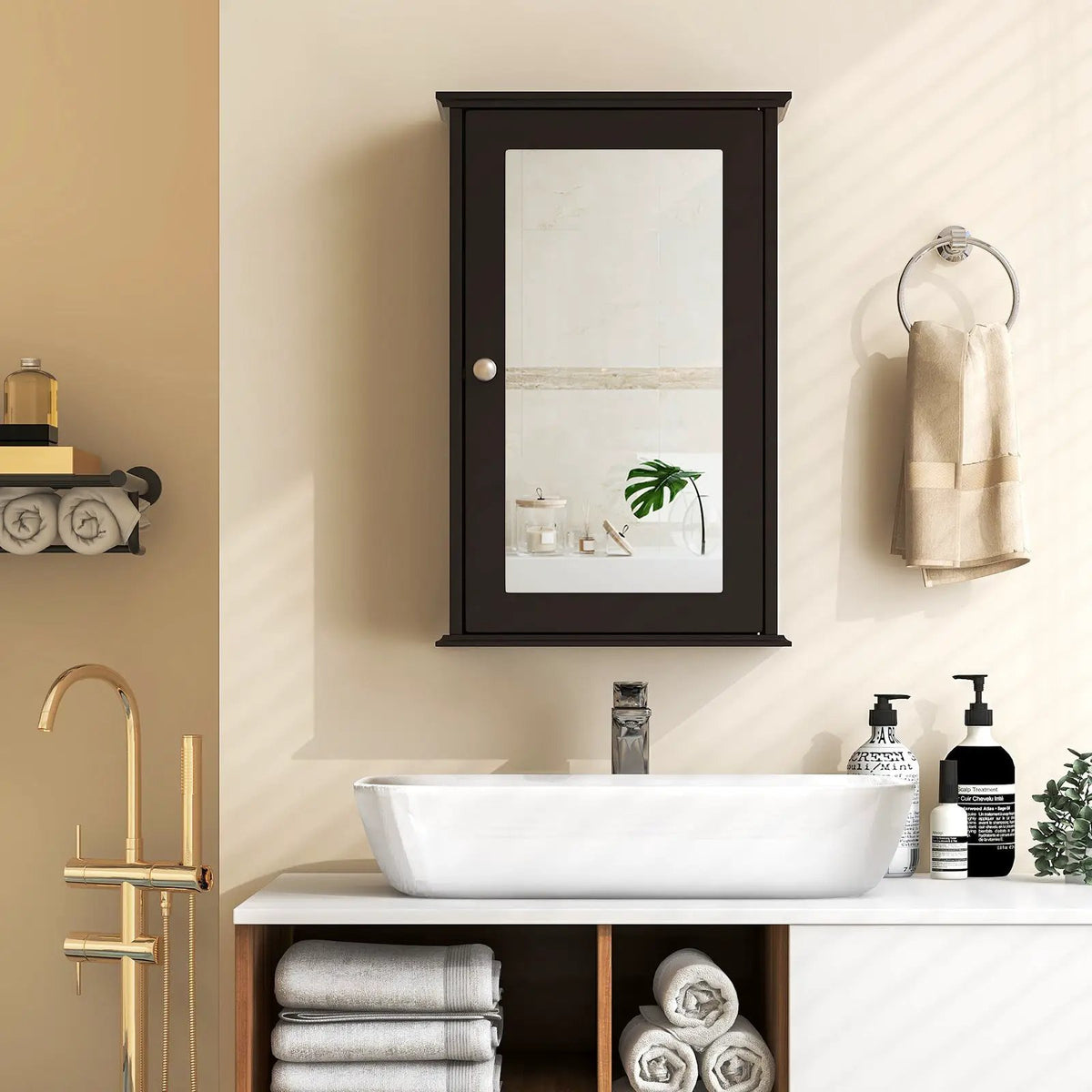 Bathroom Wall Cabinet with Single Mirror Door by DirectDeals
