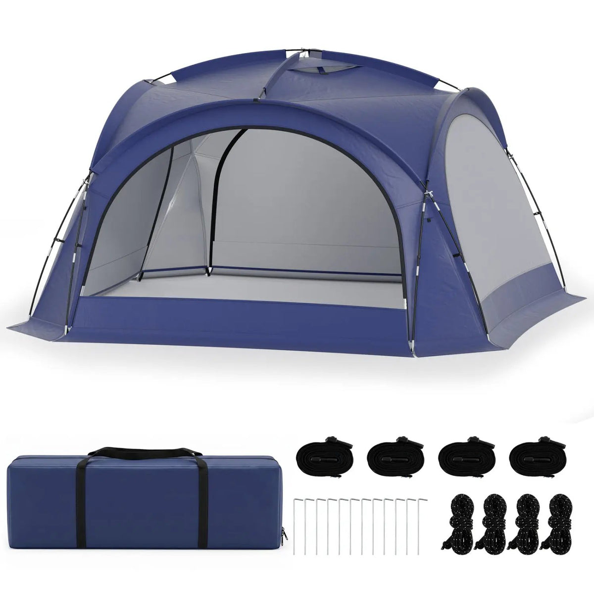Large Beach Tent for 12-15 People with Removable Sidewalls by DirectDeals