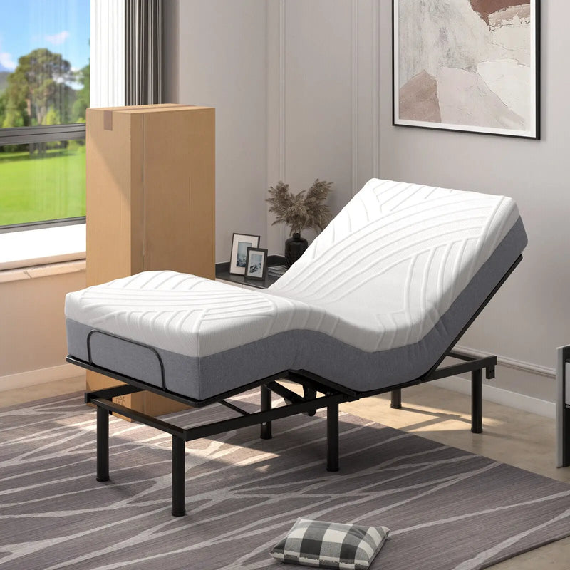 3D Bed Mattress Gel Memory Foam Convoluted Foam for Adjustable Bed by DirectDeals