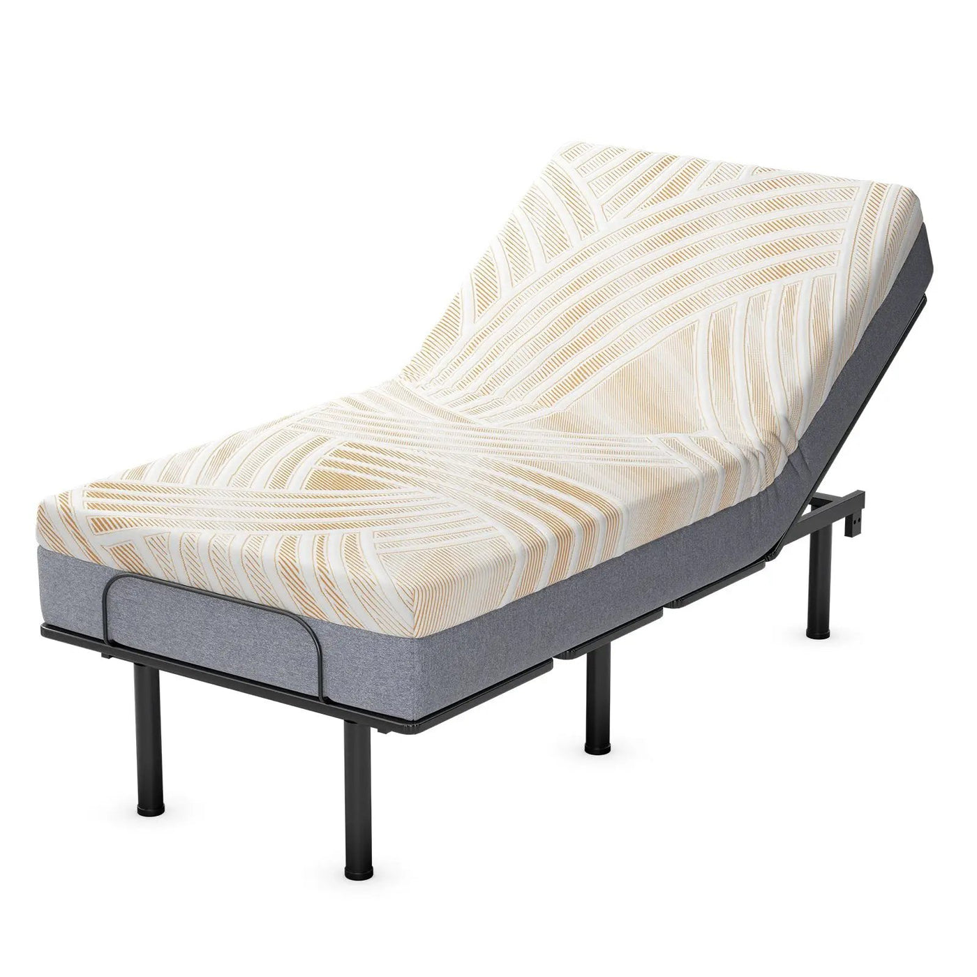 Bed Mattress Memory Foam Twin Size with Jacquard Cover for Adjustable Bed Base by DirectDeals