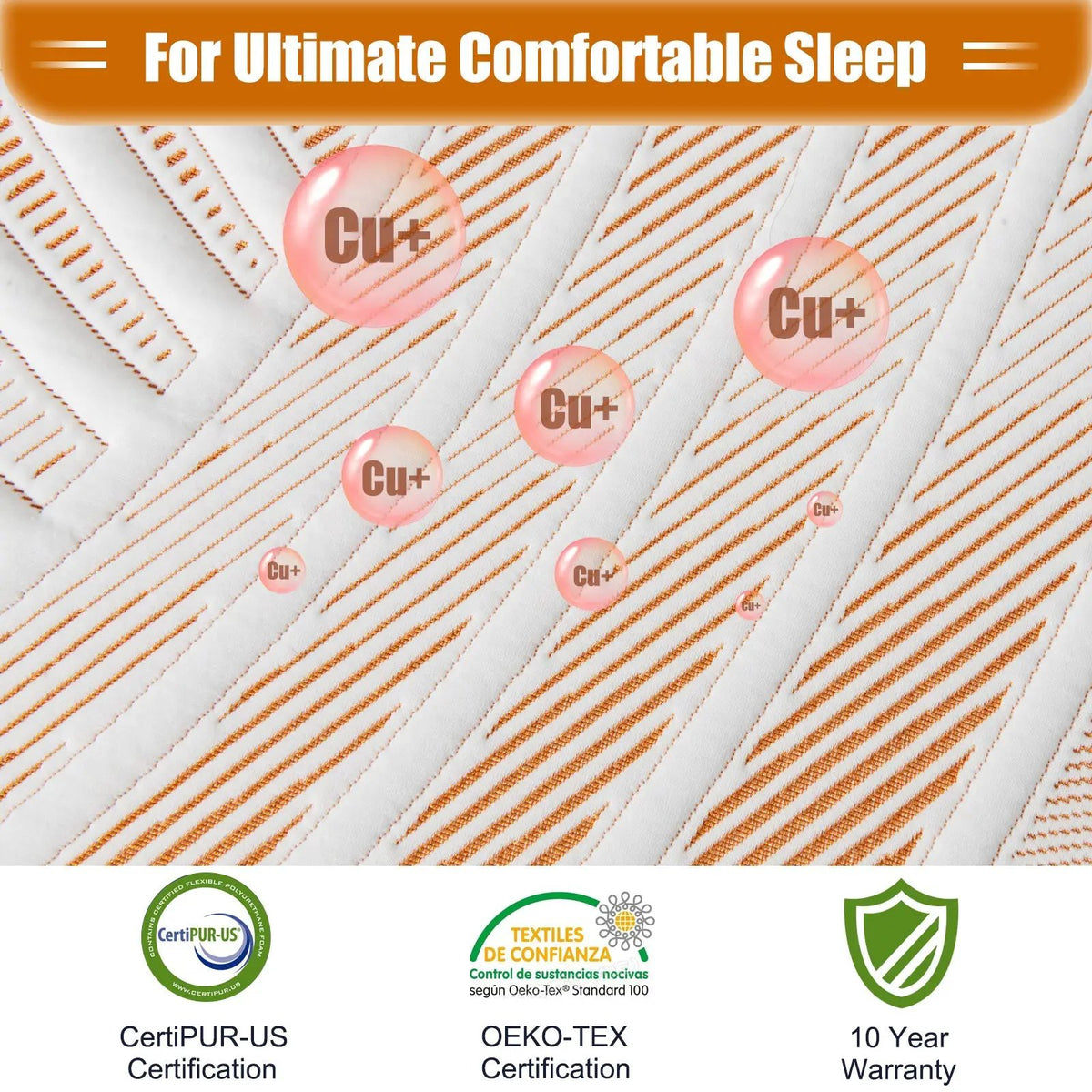 Bed Mattress Memory Foam Twin Size with Jacquard Cover for Adjustable Bed Base by DirectDeals