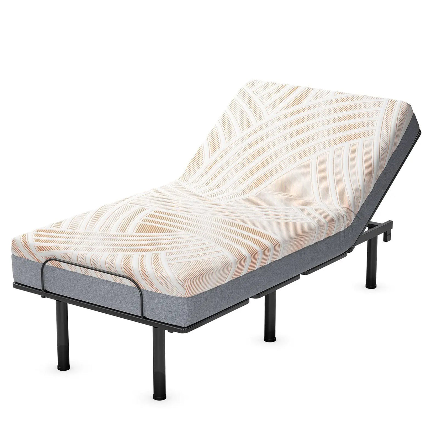 Bed Mattress Memory Foam Twin Size with Jacquard Cover for Adjustable Bed Base by DirectDeals