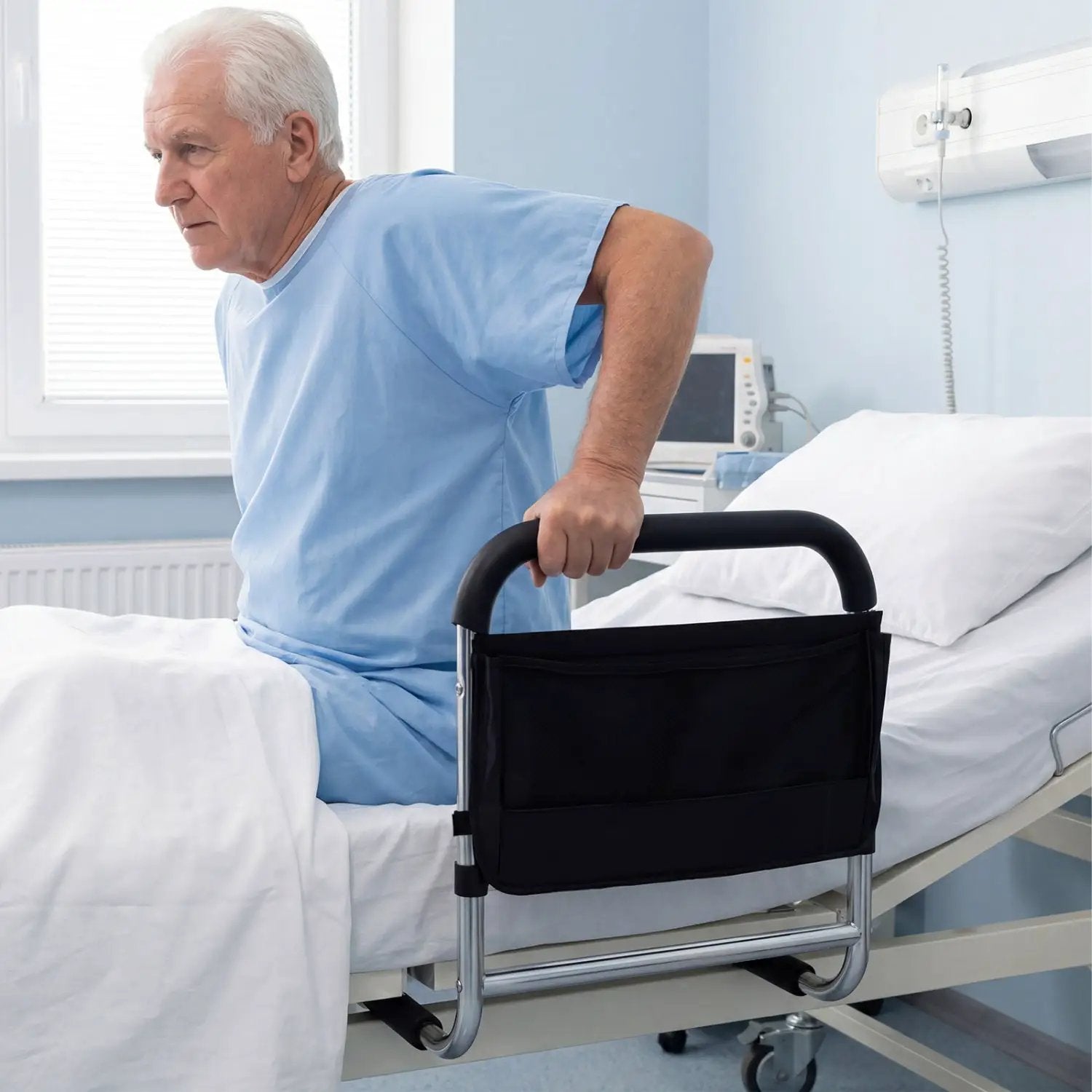 Bed Rails for Elderly Adults and Height Adjustable Bed Assist Safety Railings by DirectDeals