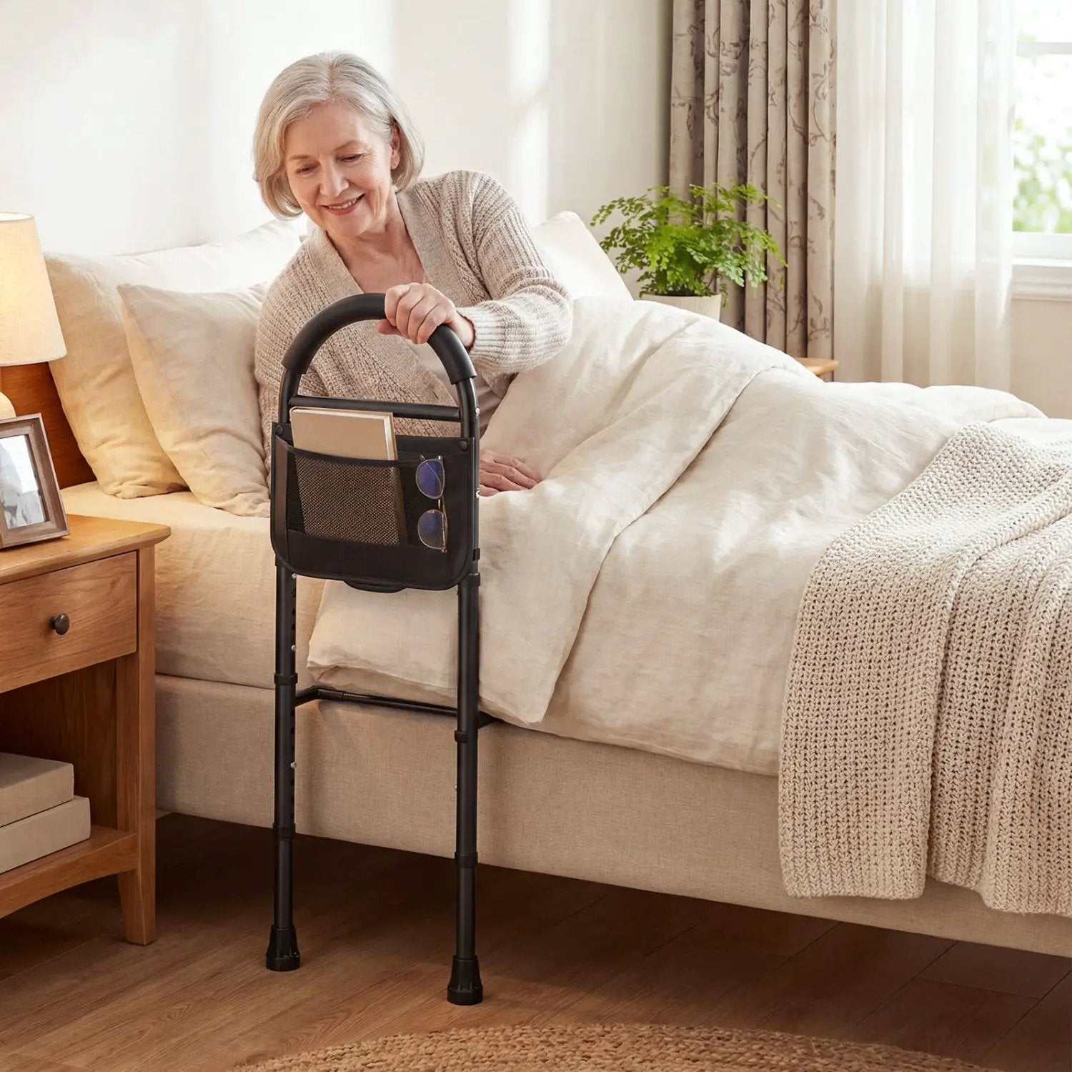 Bed Rails for Elderly Adults Safety Height Adjustable Bed Assist Railings by DirectDeals