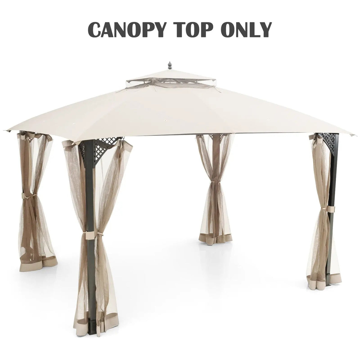 10 x 12 Feet Gazebo Replacement Top with Air Vent and Drainage Holes by DirectDeals