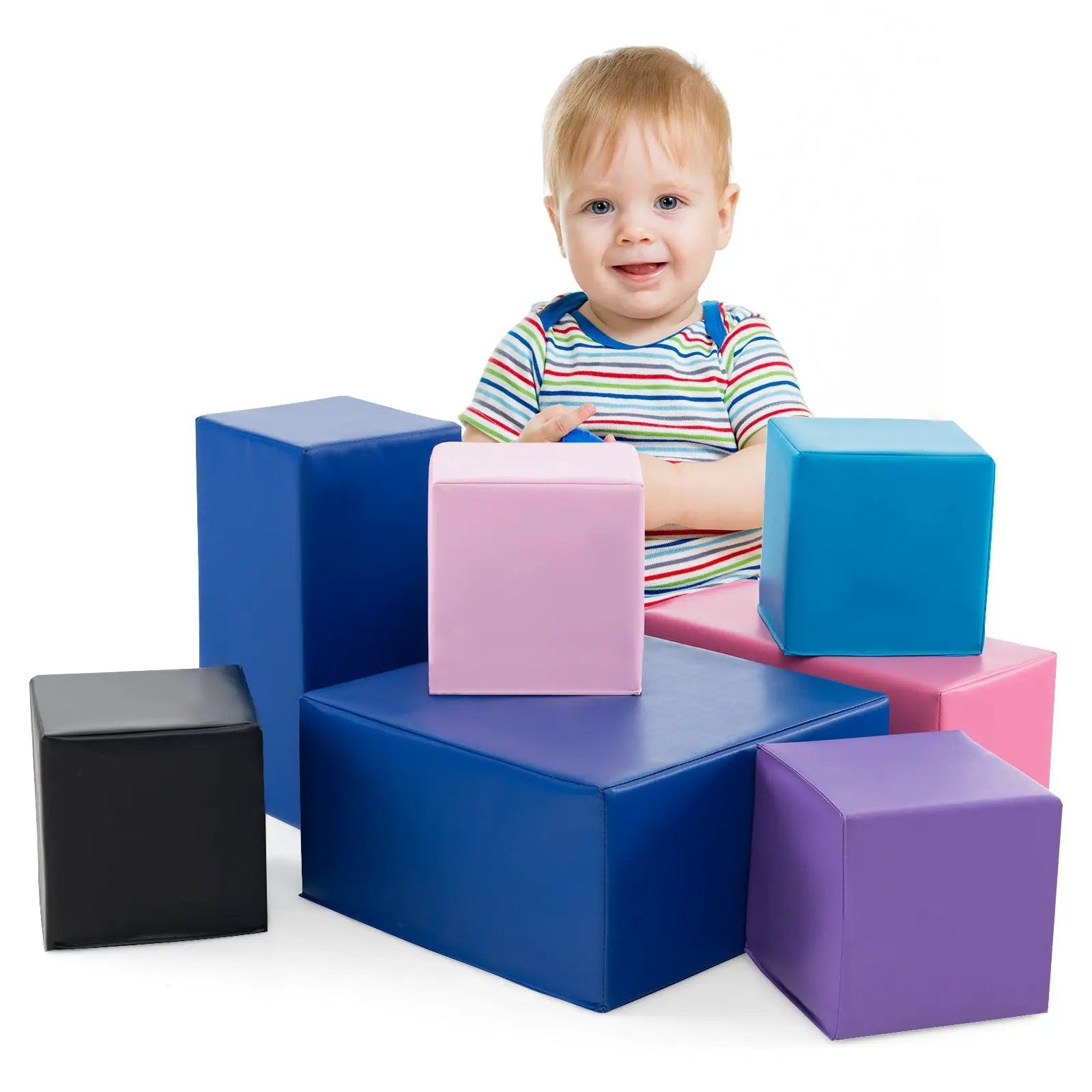 7-Piece Big Foam Building Blocks for Toddlers and Kids by DirectDeals