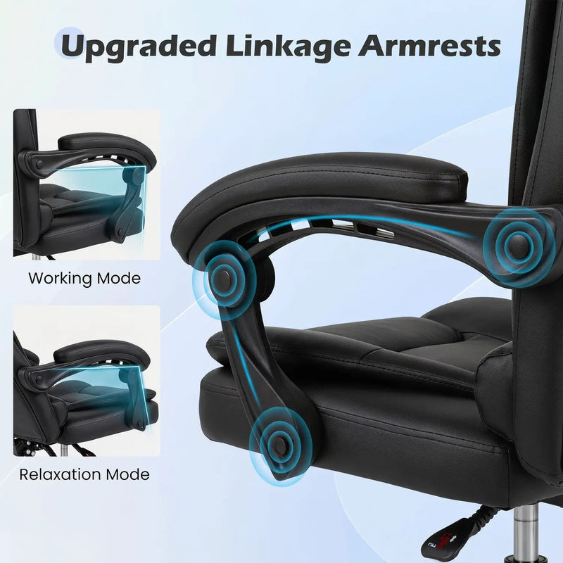 Executive Office Chair with Linkage Armrests & Reclining Back by DirectDeals