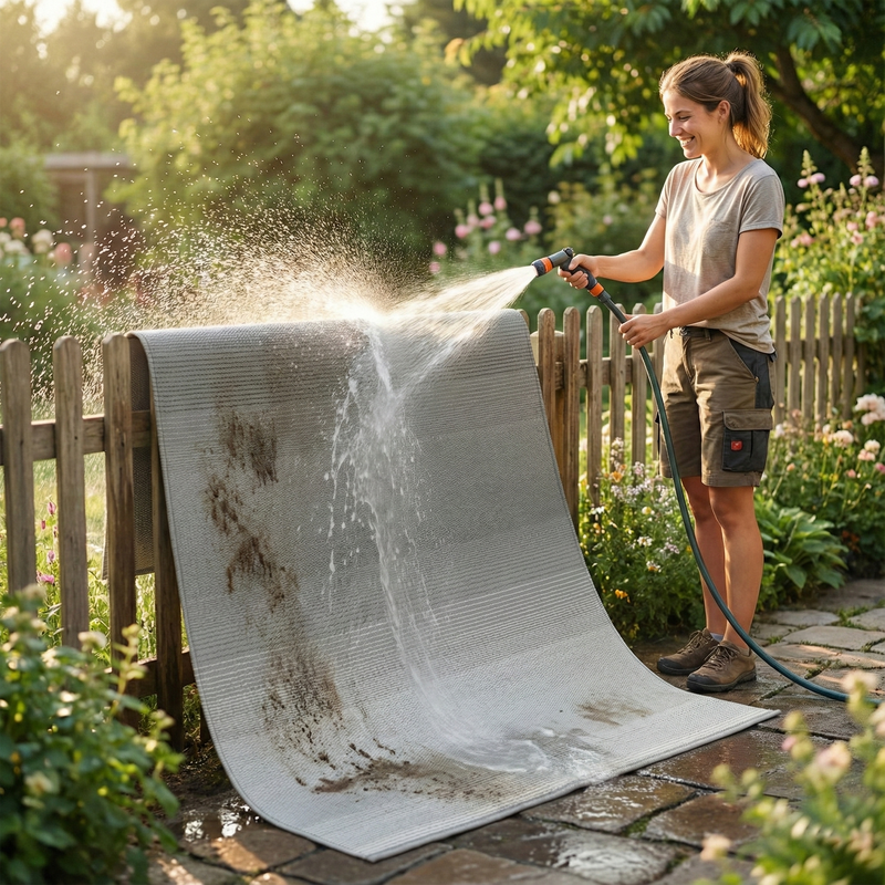 Big Sur - Ash Outdoor Rug for Patio by Fab Habitat