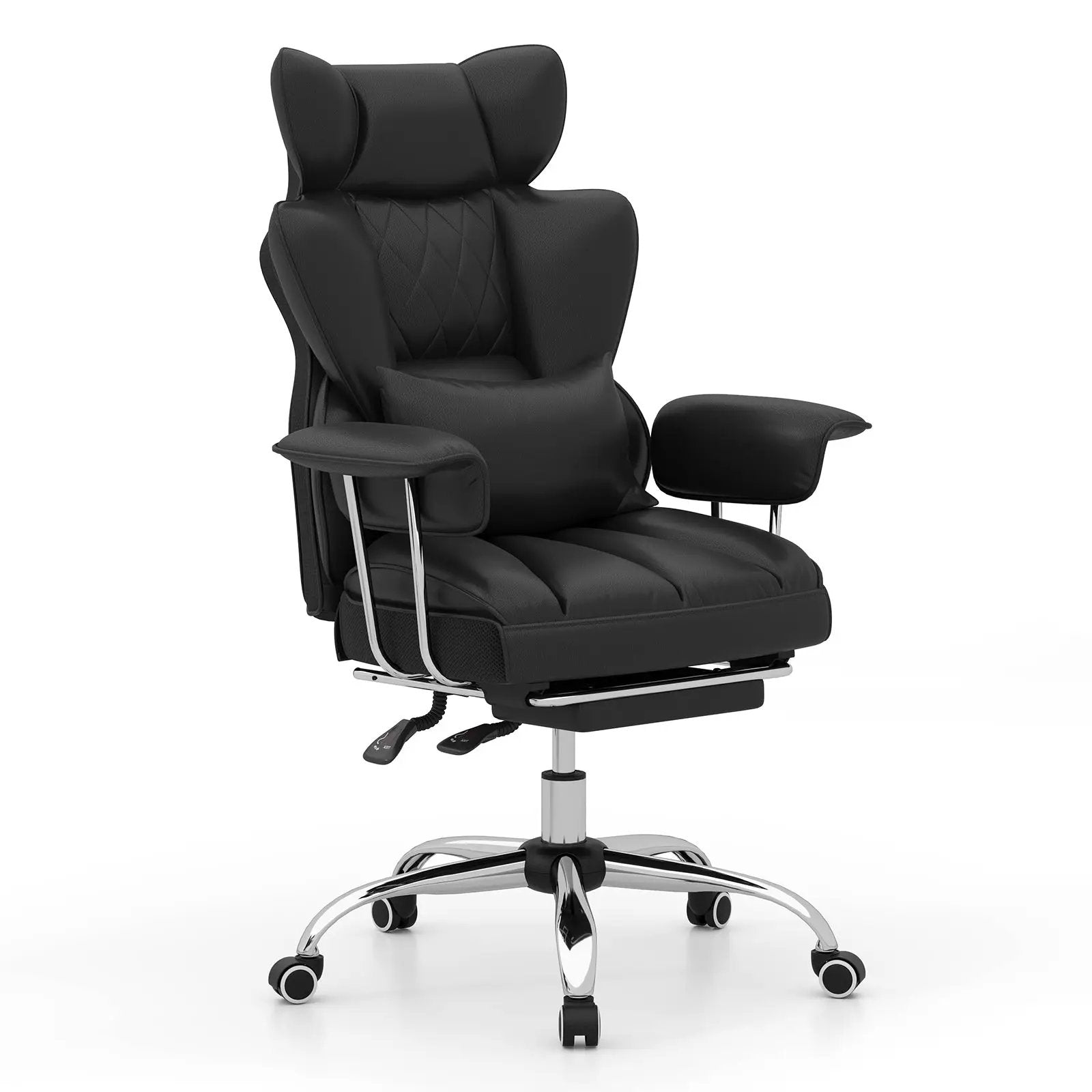 Big and Tall Executive Office Desk Chair with Footrest by DirectDeals