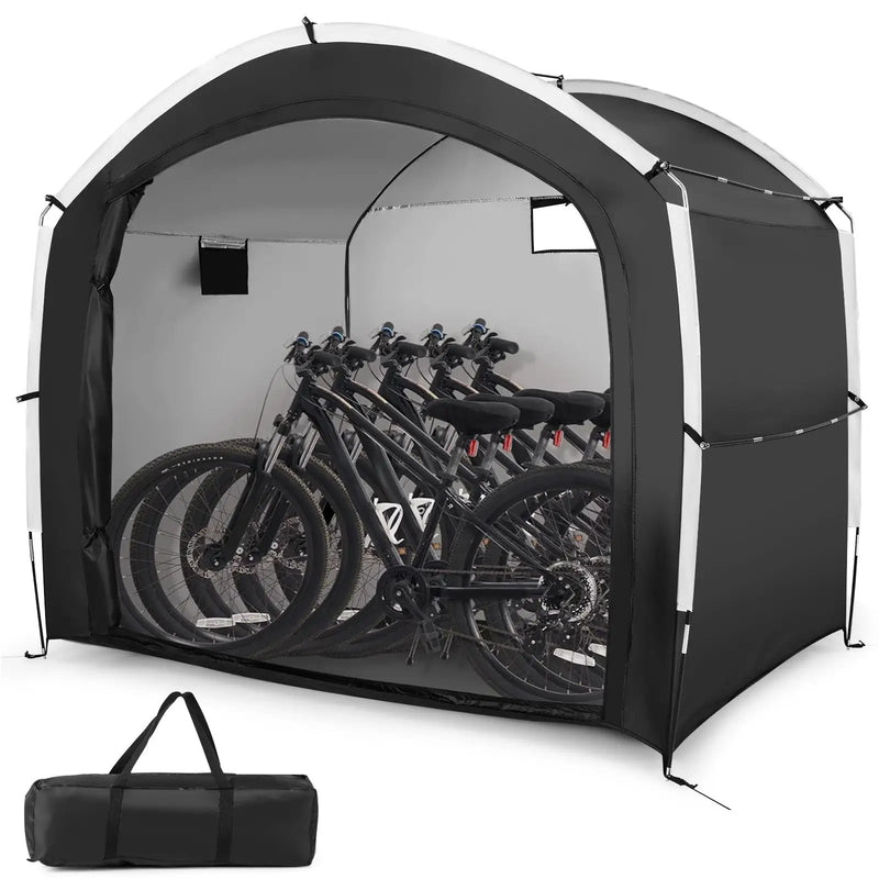 Bike Storage Shed Tent with PU4000MM Waterproof 210D Oxford Fabric for 5 Bikes by DirectDeals