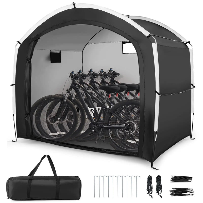 Bike Storage Shed Tent with PU4000MM Waterproof 210D Oxford Fabric for 5 Bikes by DirectDeals