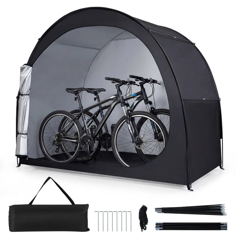 Bike Storage Tent Portable Bicycle Shed with Waterproof PU Coated Oxford Fabric by DirectDeals