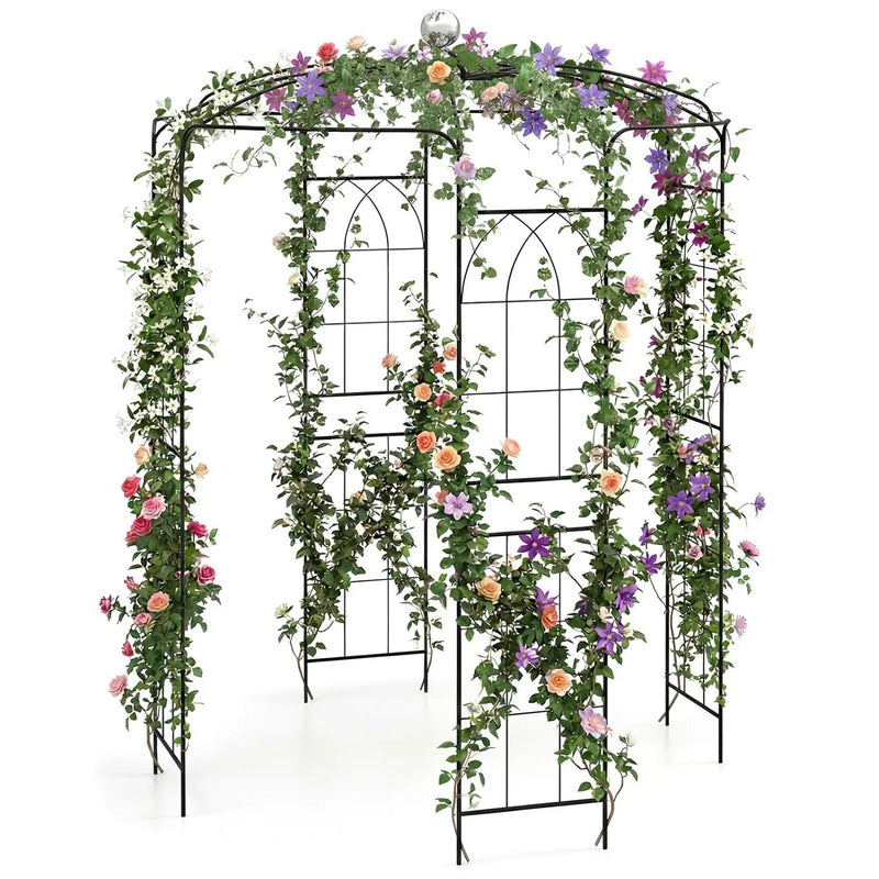 Birdcage Shape Gazebo for Climbing Plants and Wedding Ceremony Decoration by DirectDeals