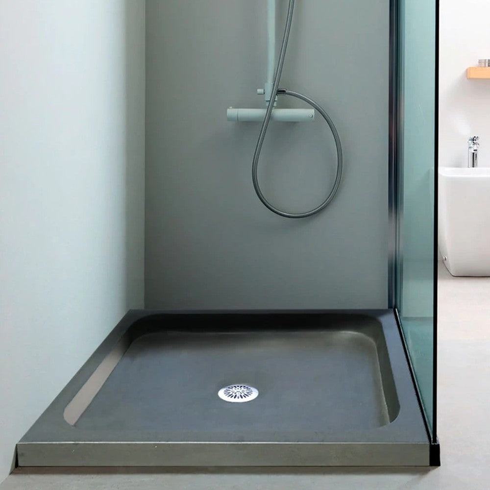 Black Basalt Square Shower Base (W)36" (L)36" (H)3" by GobekDesign