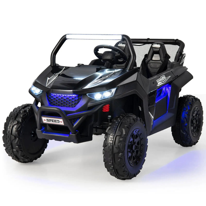 12V 2-Seater Kids Ride on UTV with Slow Start Function Music by DirectDeals